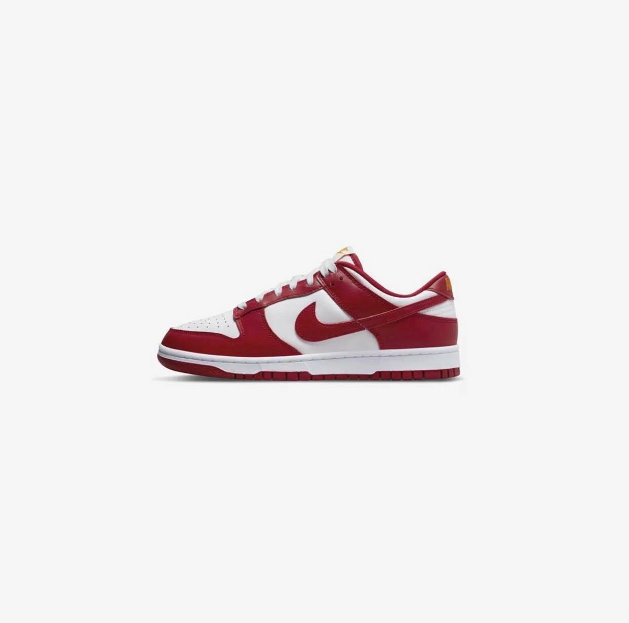 NIKE DUNK LOW “GYM RED“ 紅白鞋舌黃標白紅金字南加州大學/ DD1391-602