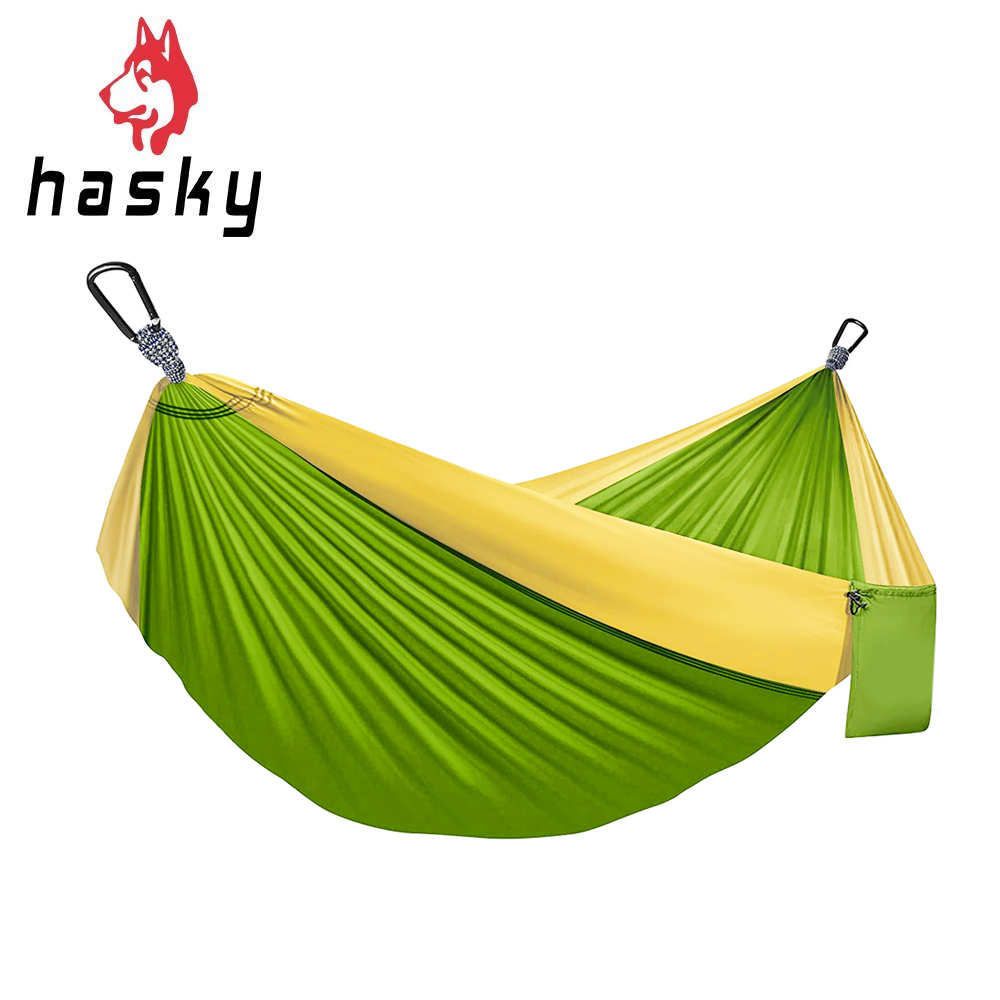 Hasky 哈斯凱 單人降落傘布吊床 (綠) 戶外/野營/露營 65CHK0018