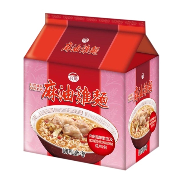 台酒泡麵 麻油雞袋麵(3包/袋)
