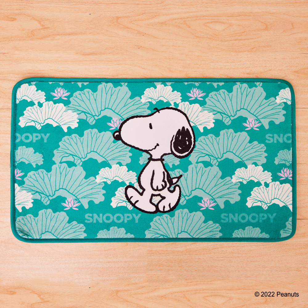 故宮×史努比 太液荷風 腳踏墊