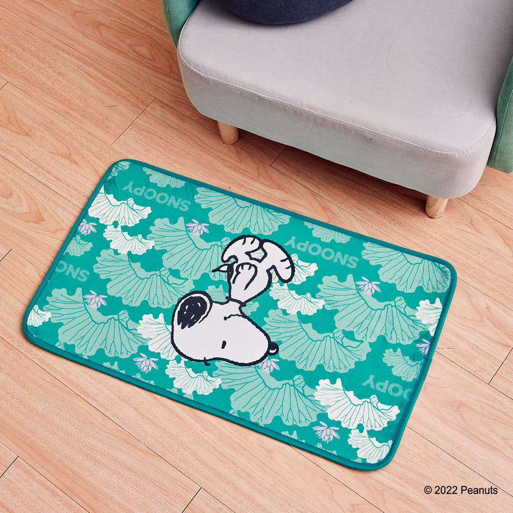 故宮×史努比 太液荷風 腳踏墊