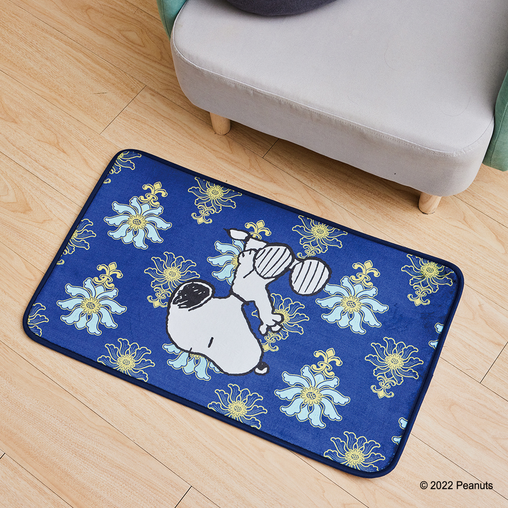 故宮×史努比 游魚轉心瓶 腳踏墊