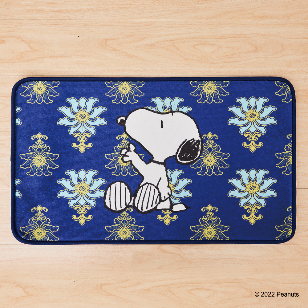 故宮×史努比 游魚轉心瓶 腳踏墊