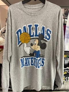 [S] DISNEY JUNK FOOD X DISNEY GREY DAL MAVERICKS, GRAY, 11201252-GRAY (SY15)