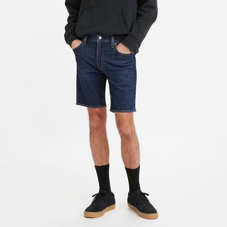 LEVI'S 412-0021 膝上 修身窄管 牛仔短褲「深藍」【LVS4120021】