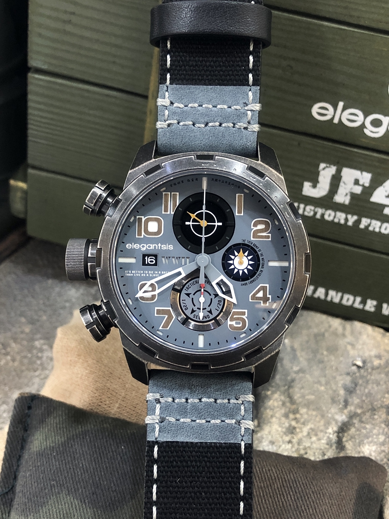 【elegantsis】ELJF48QS-6G03LC 48mm Modern Watch