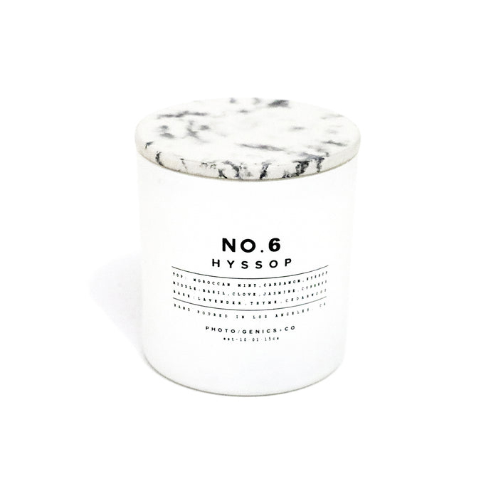 NO.6 HYSSOP 神香草 玻璃香氛蠟燭 - Photogenics+Co.