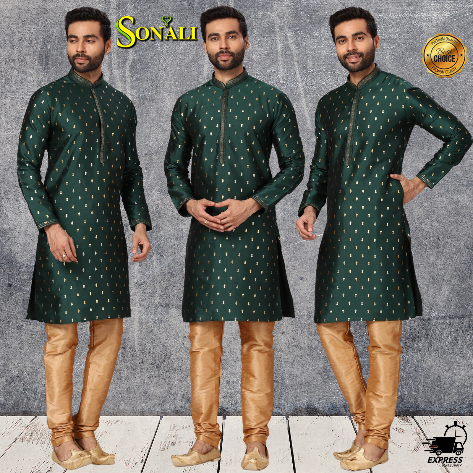 Sonali Premier Quality Men's Suit Collections with Pocket (Style & Color - Refer Images)