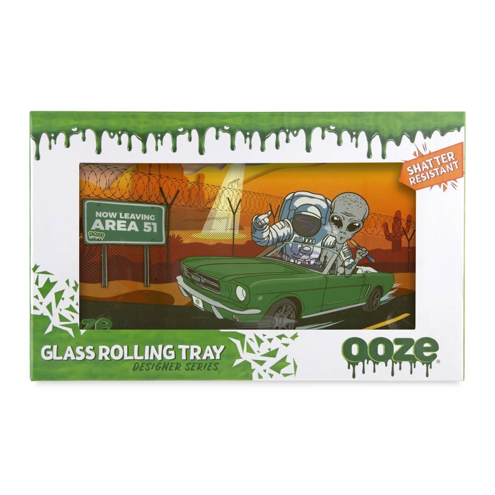 OOZE ROLLING TRAY - SHATTER RESISTANT GLASS