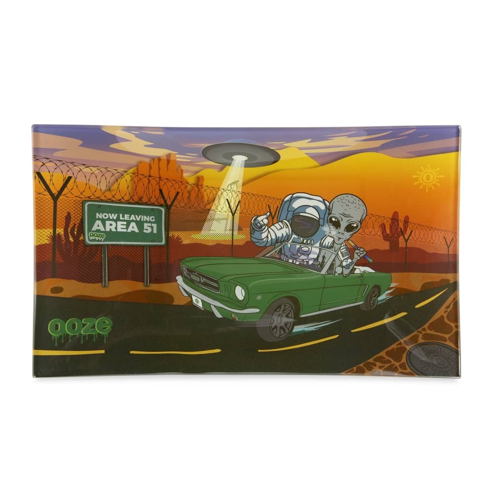 OOZE ROLLING TRAY - SHATTER RESISTANT GLASS