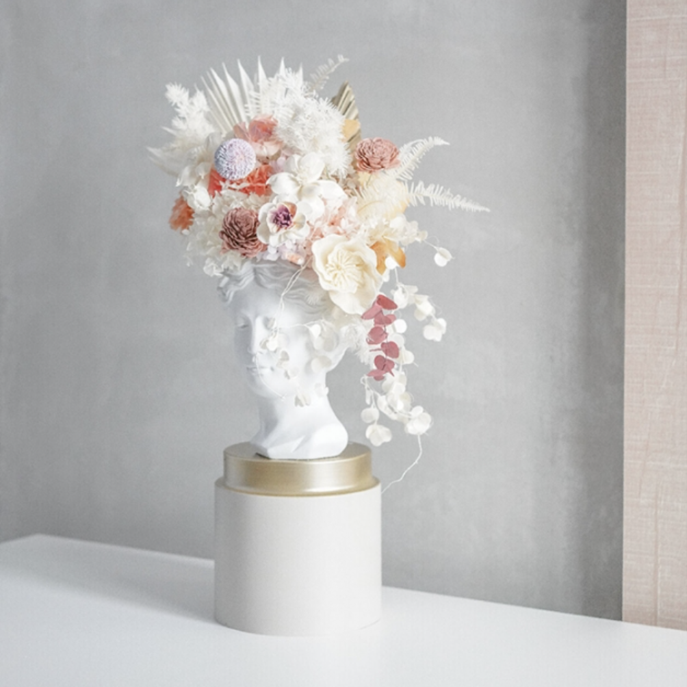 文藝復興 永生乾燥花盆花 開幕花禮