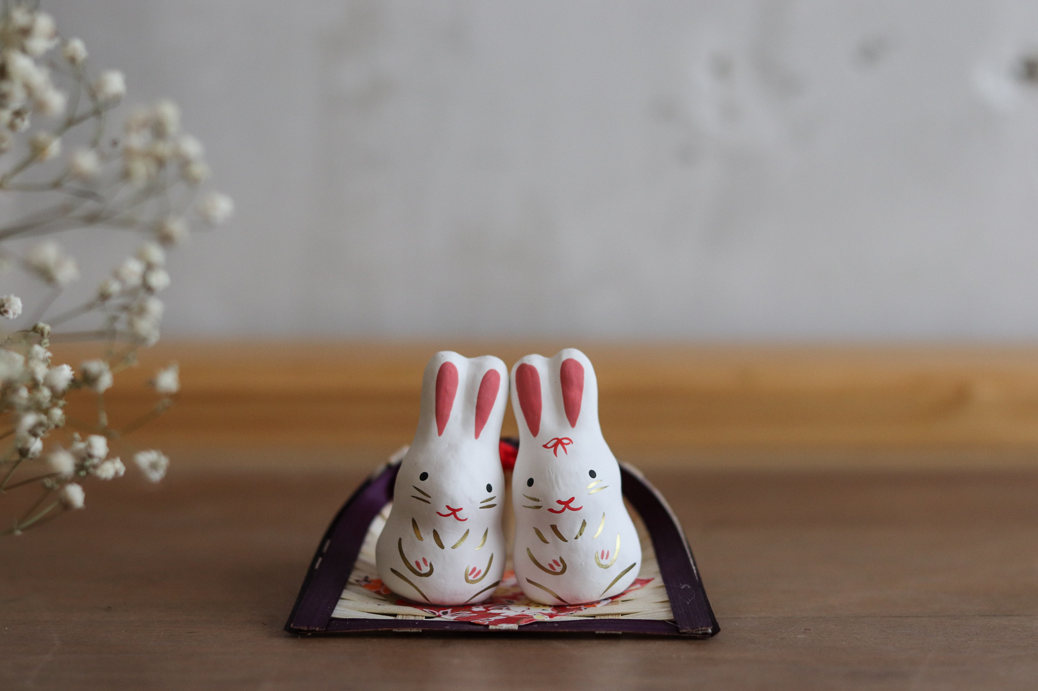 日本 石川紙業 福箕兔 擺飾