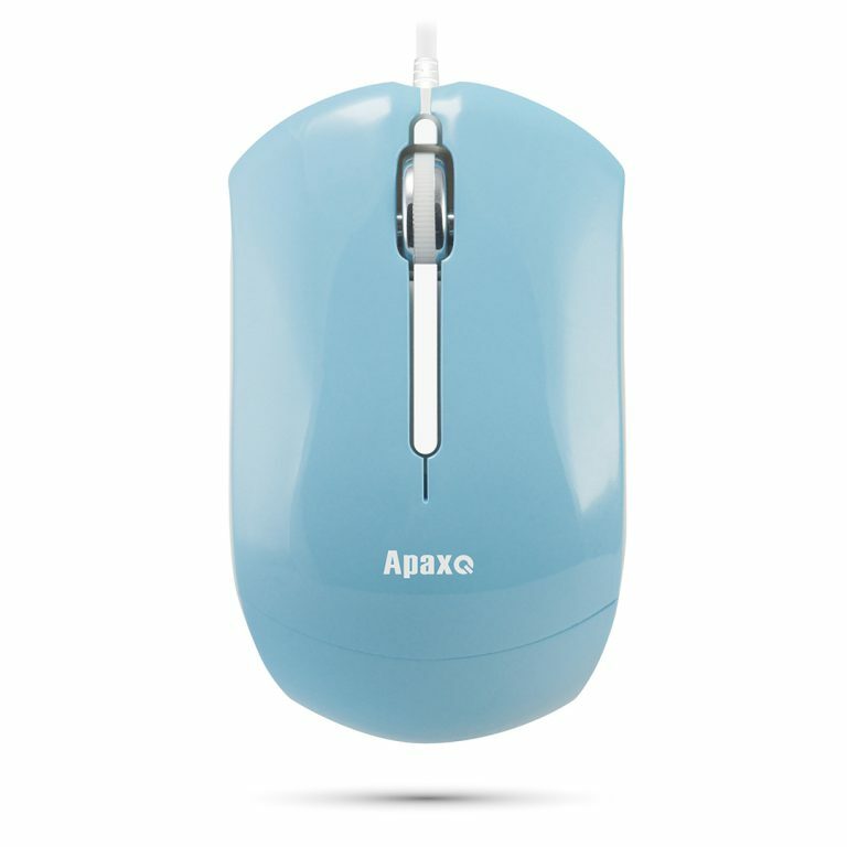 ApaxQ [AP-M288-BU] 漾彩晶亮迷你有線滑鼠 1200dpi (香港行貨 一年保養)