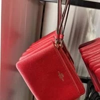 [S] COACH 58032 CSRN LEATHER CORNER ZIP,IM/1941 RED, 195031164194 (SCO99)