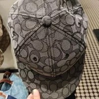 [S] COACH C5211 SIGNATURE JACQUARD CAP, GRAPHITE, 195031281792 (SCO101)