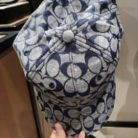 [S] COACH C6679 SIGNATURE BASEBALL HAT,CHAMBRAY, 195031366215 (SCO102)