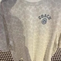 [S] COACH VARSITY SIGNATURE TSHIRT, CHALK MULTI, CB575-CAH (SCO108)