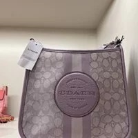 [S] COACH CA195 SIGNATURE JAC STRAP DMSY FIL,SV/SOFT LILAC, 195031575303 (SCO112)