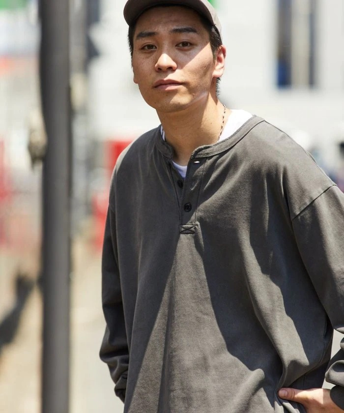 日牌 FREAK'S STORE Heavyweight Henley Neck L/S T-Shirt