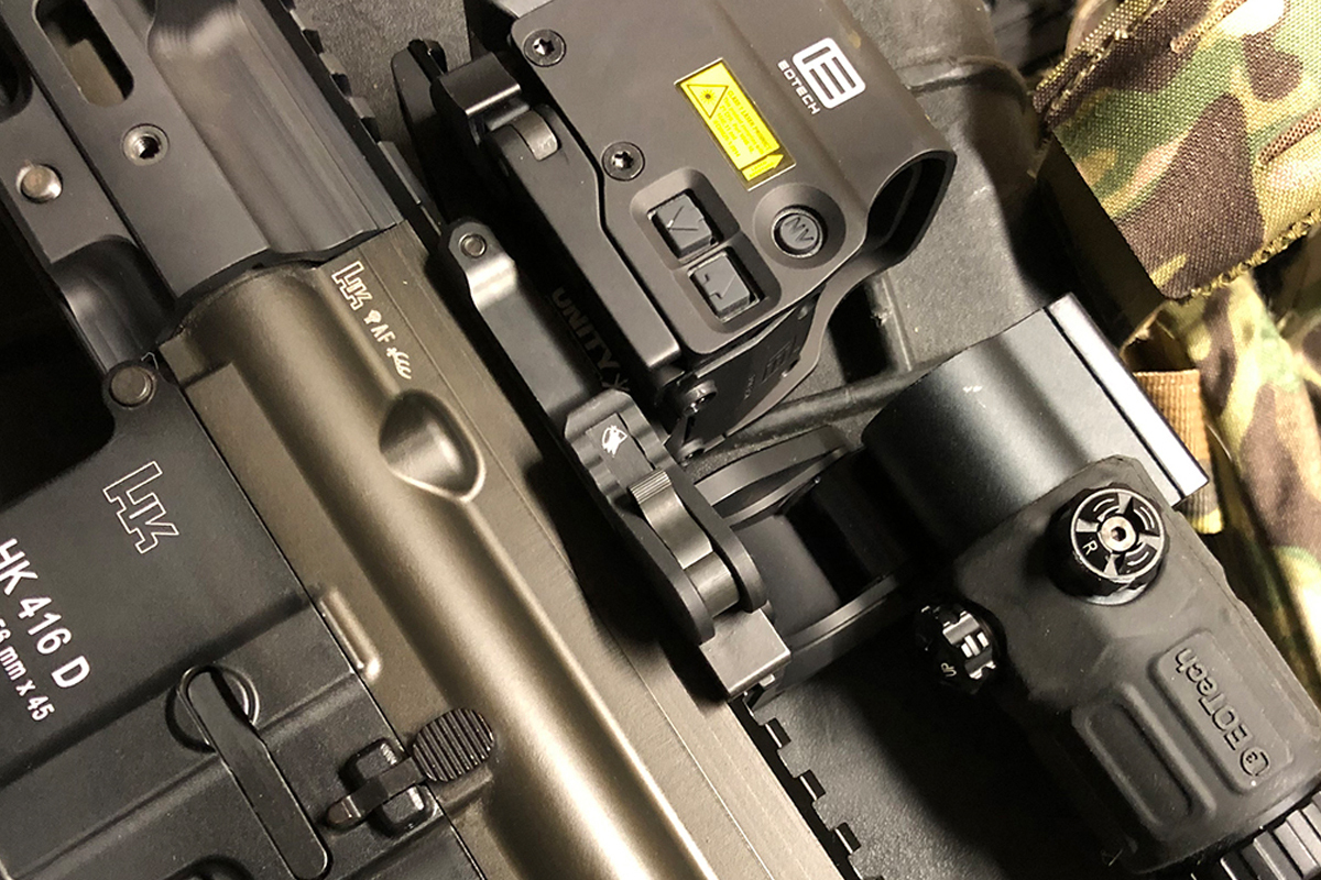 UNITY Tactical - FAST™ FTC Eotech G33 三倍鏡升降摺疊鏡座(沙色)