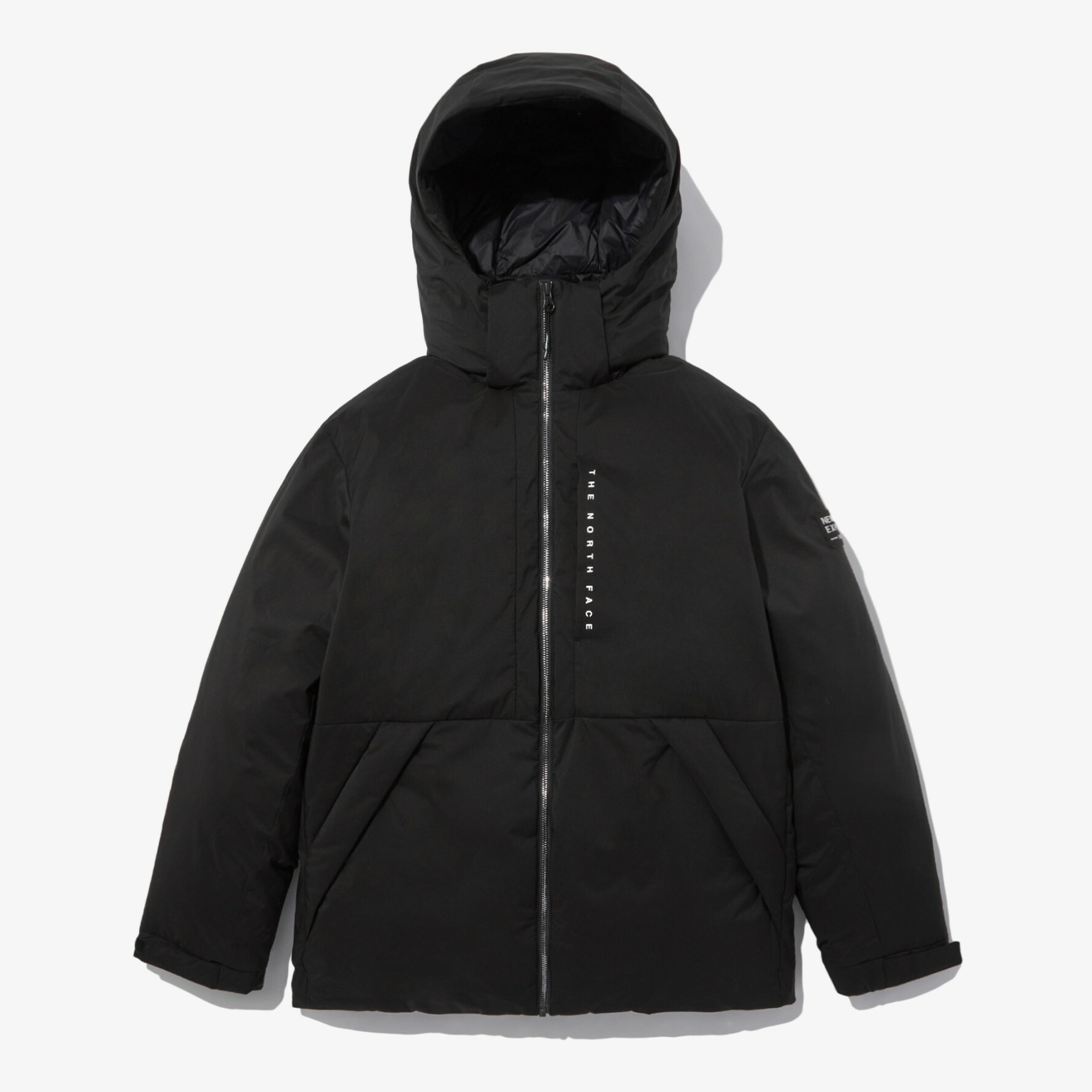 THE NORTH FACE 白標 ACTION TECH 羽絨 連帽外套 黑 NJ1DN54J