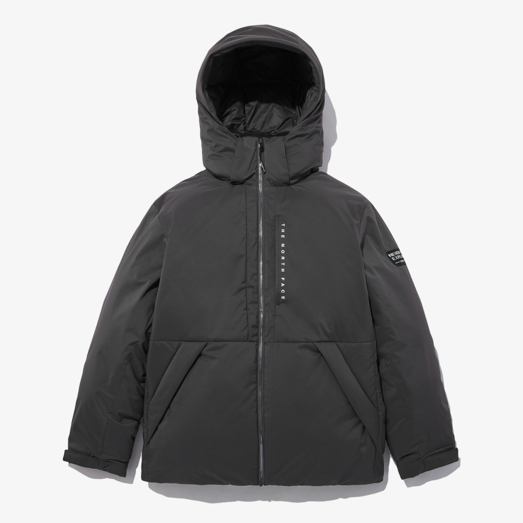 THE NORTH FACE 白標 ACTION TECH 羽絨 連帽外套 深灰 NJ1DN54K