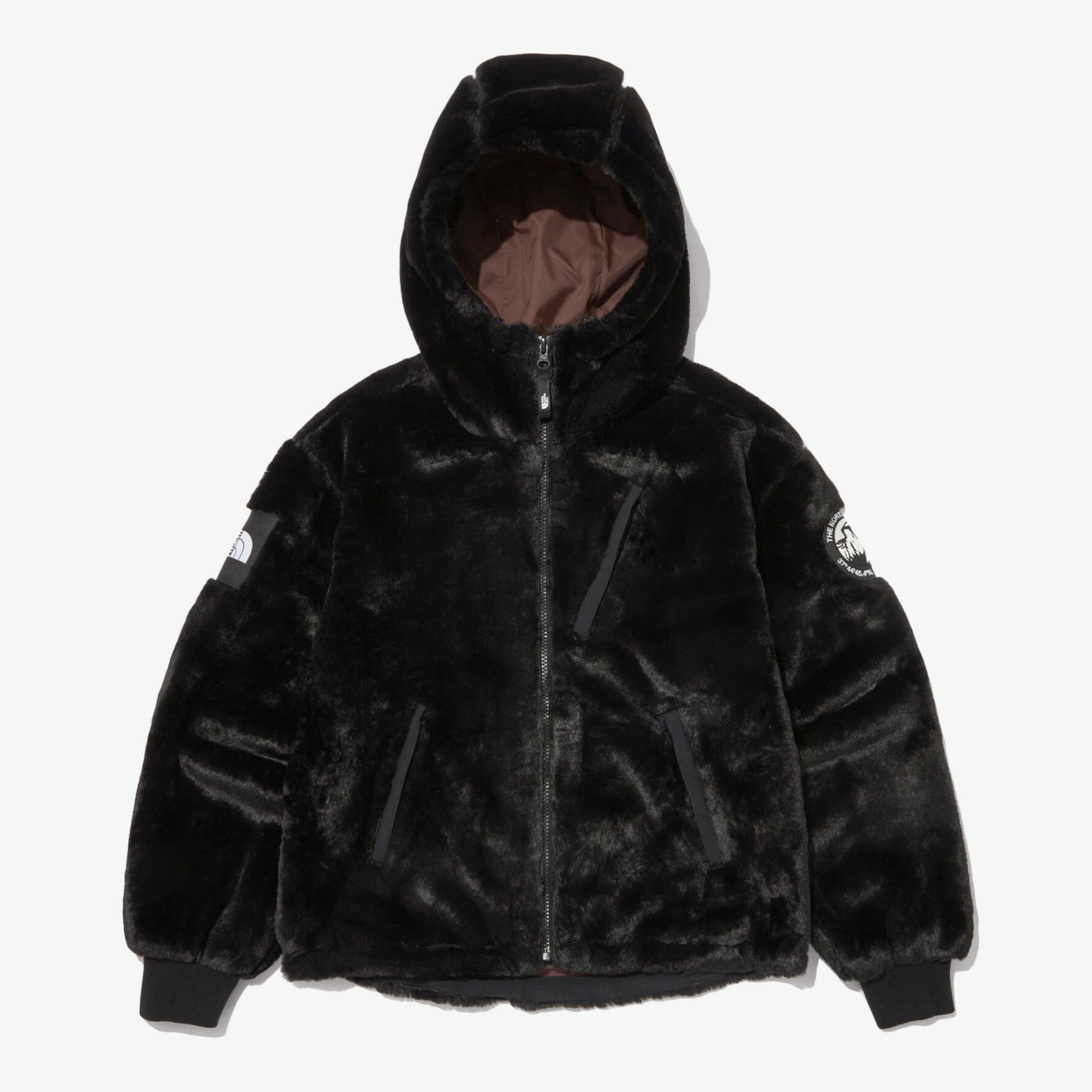 THE NORTH FACE 白標 女 RIMO FLEECE 絨毛 連帽 外套 黑 NJ4FN81J