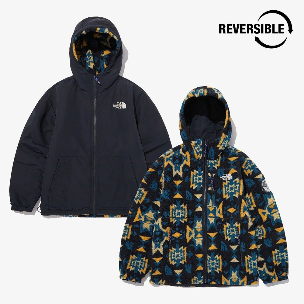THE NORTH FACE NOVELTY DIXIE RVS  雙面穿 連帽外套 深藍 NJ4FN71A