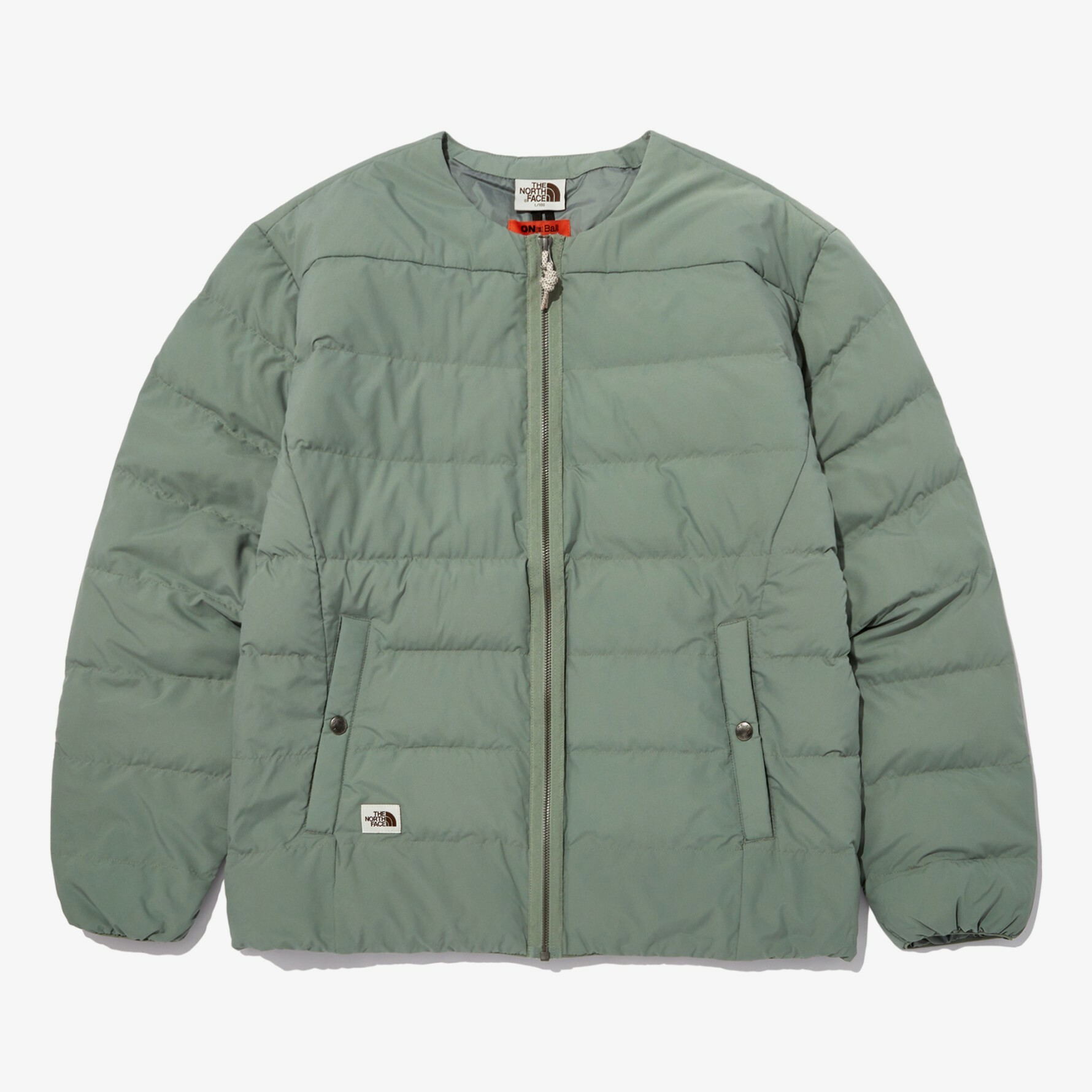 THE NORTH FACE 白標 COMFY ON BALL 開襟羽絨衫 綠 NJ3NN56L