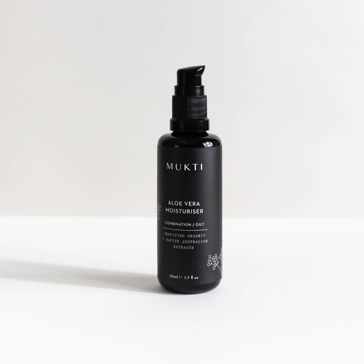 MUKTI Aloe Vera Moisturiser 有機蘆薈舒緩面霜 [50ml]