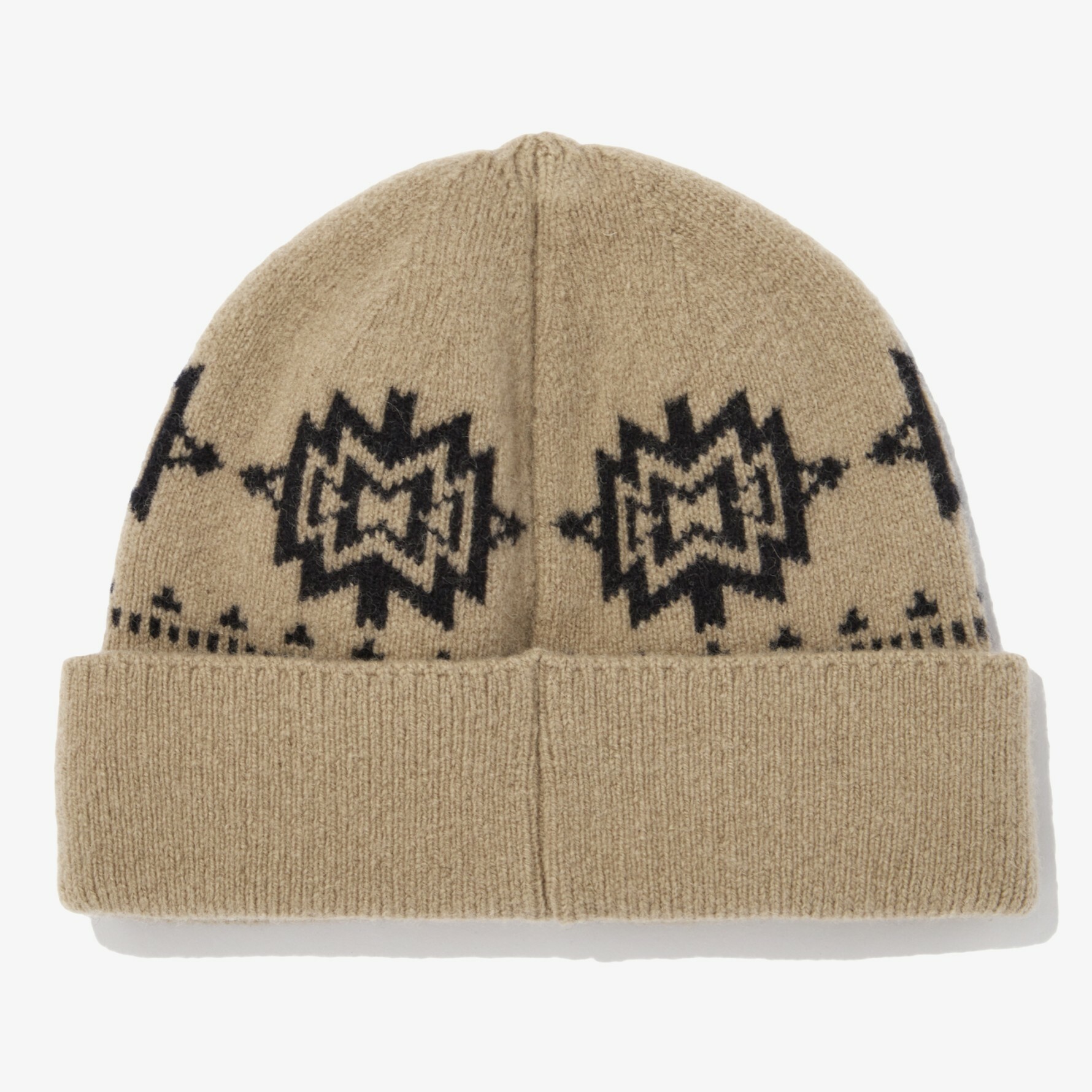 THE NORTH FACE 民族風 圖騰 羊毛 毛帽 卡其 針織毛帽 NE3BN55B