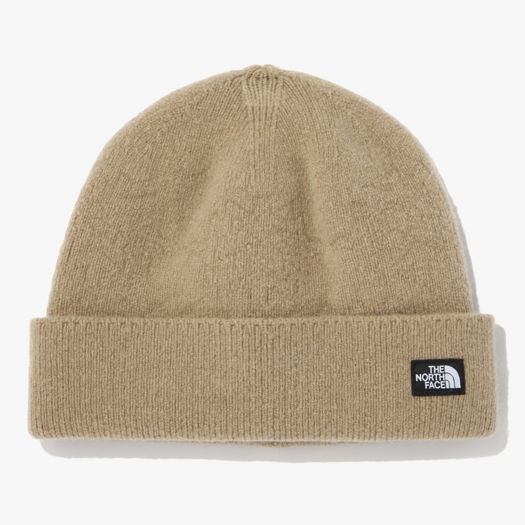 THE NORTH FACE 民族風 素色 羊毛 針織毛帽 卡其 NE3BN55C