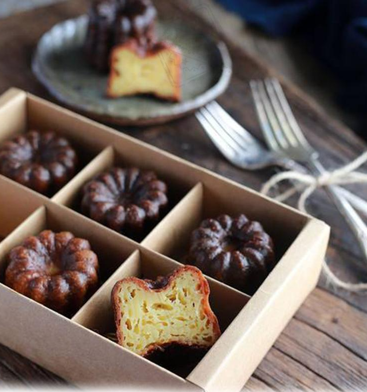 【Sanneng Canele Aluminium Alloy Mold 5pcs/set 可露丽模具(阳极处理) 5入/套】Canale Mould flower mold  (Anodized) SN6253 SN62535