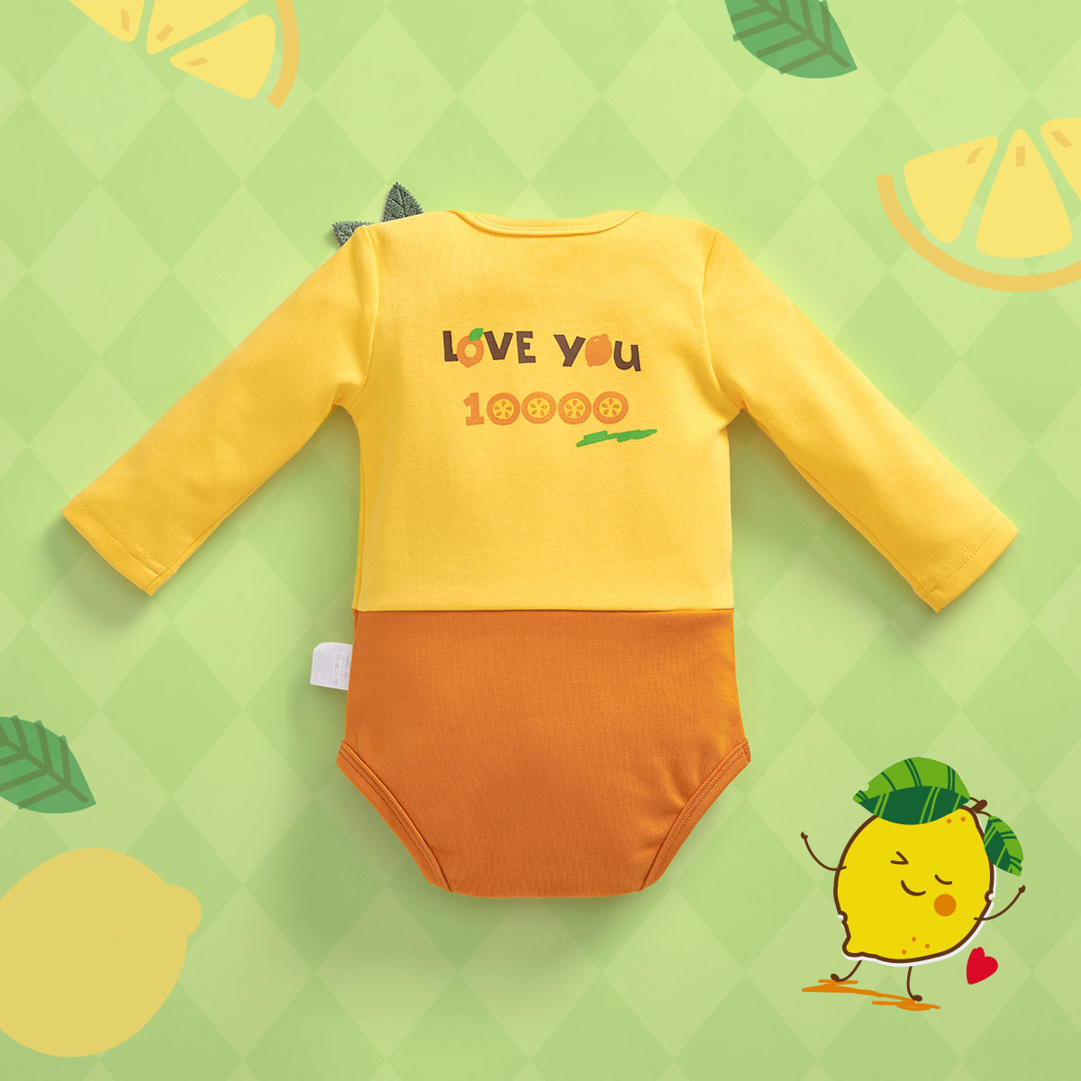 「愛檸B」長袖包屁衣