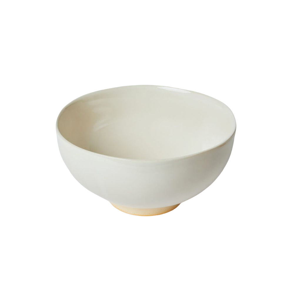 KOGA │ 陶質六角大碗公 (鶯白)