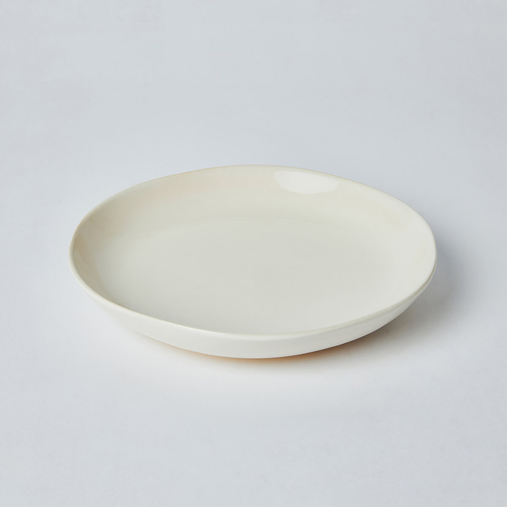 KOGA │ 陶質六角中盤 (鶯白)