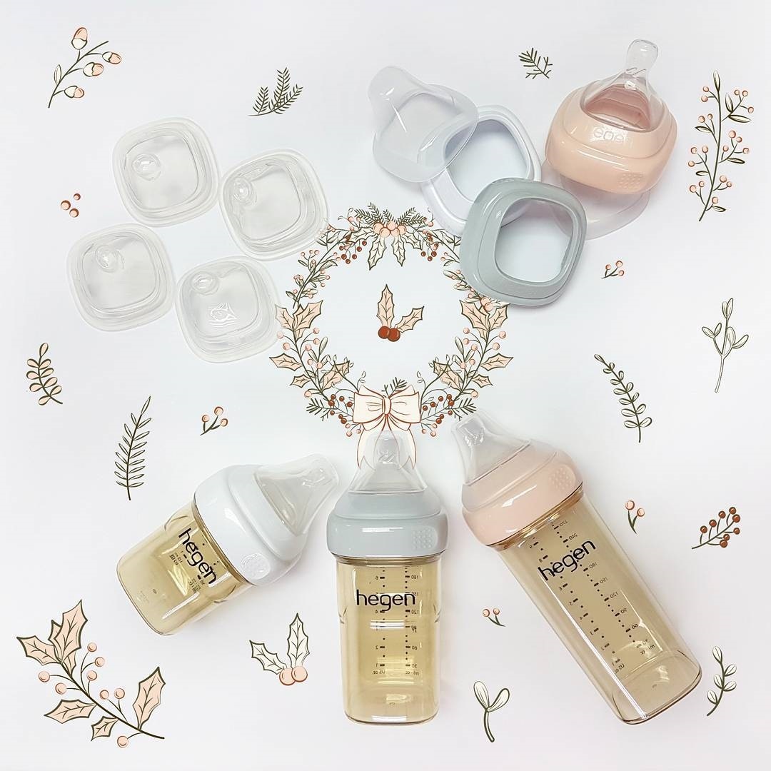 hegen PCTO™ 金色奇蹟PPSU多功能方圓型寬口奶瓶 240ml (雙瓶組)