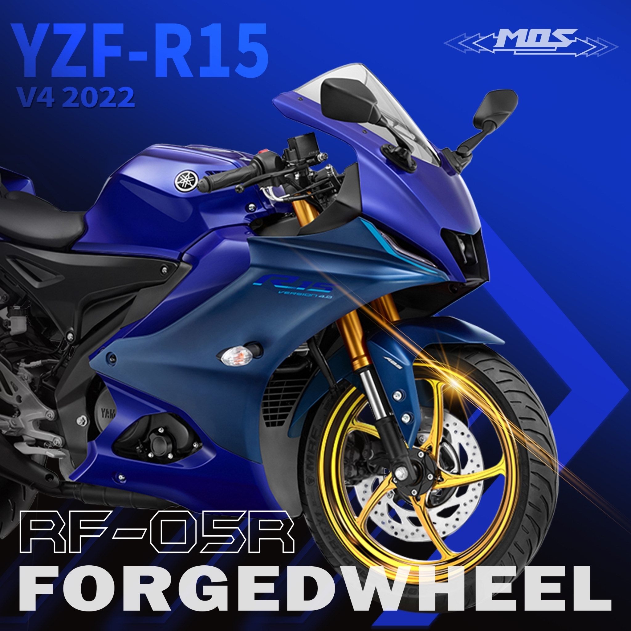 Forged aluminum alloy wheels for Yamaha YZF R15