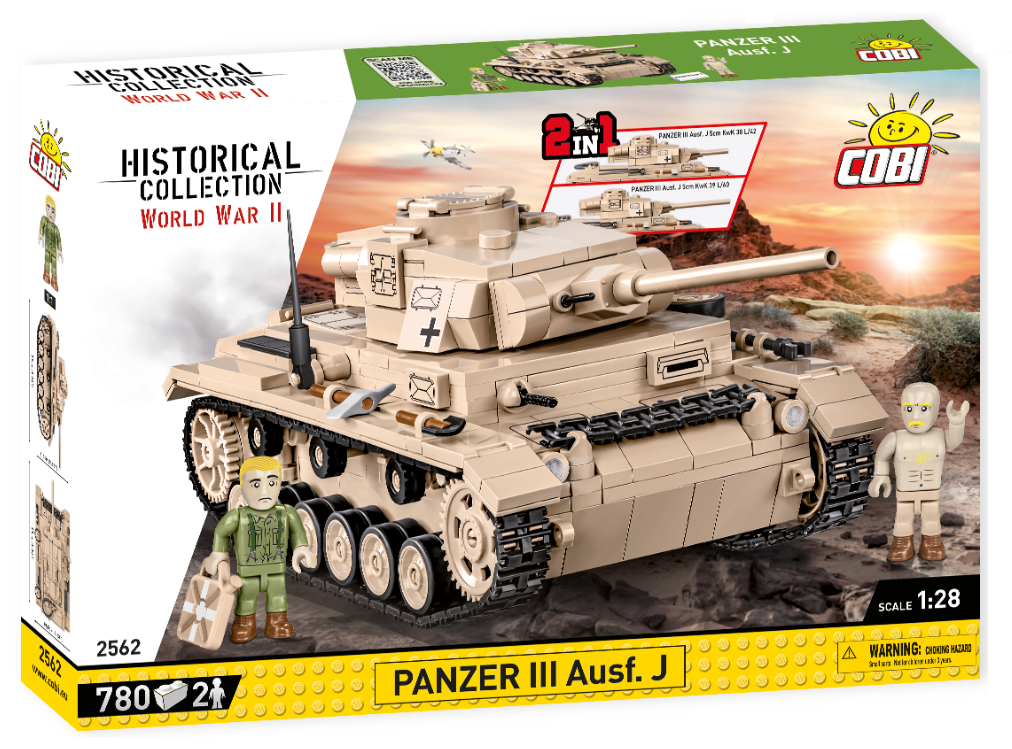 Cobi : WWII 2562 Panzer III Ausf. J (780pcs)