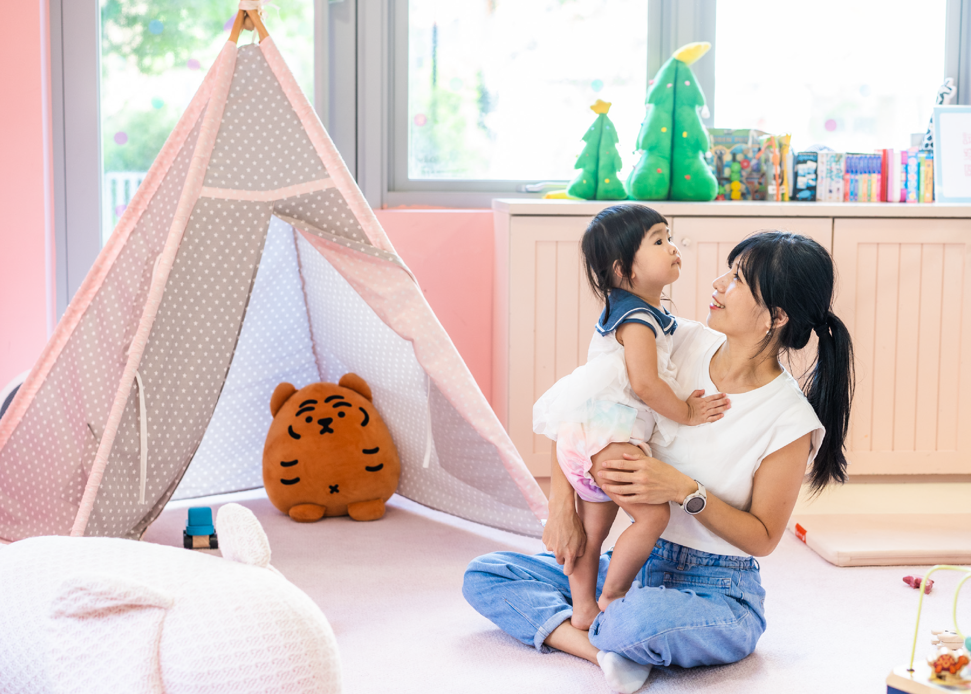 Sparkie 仙女棒顯濕布尿布－乾爽時顯條無色