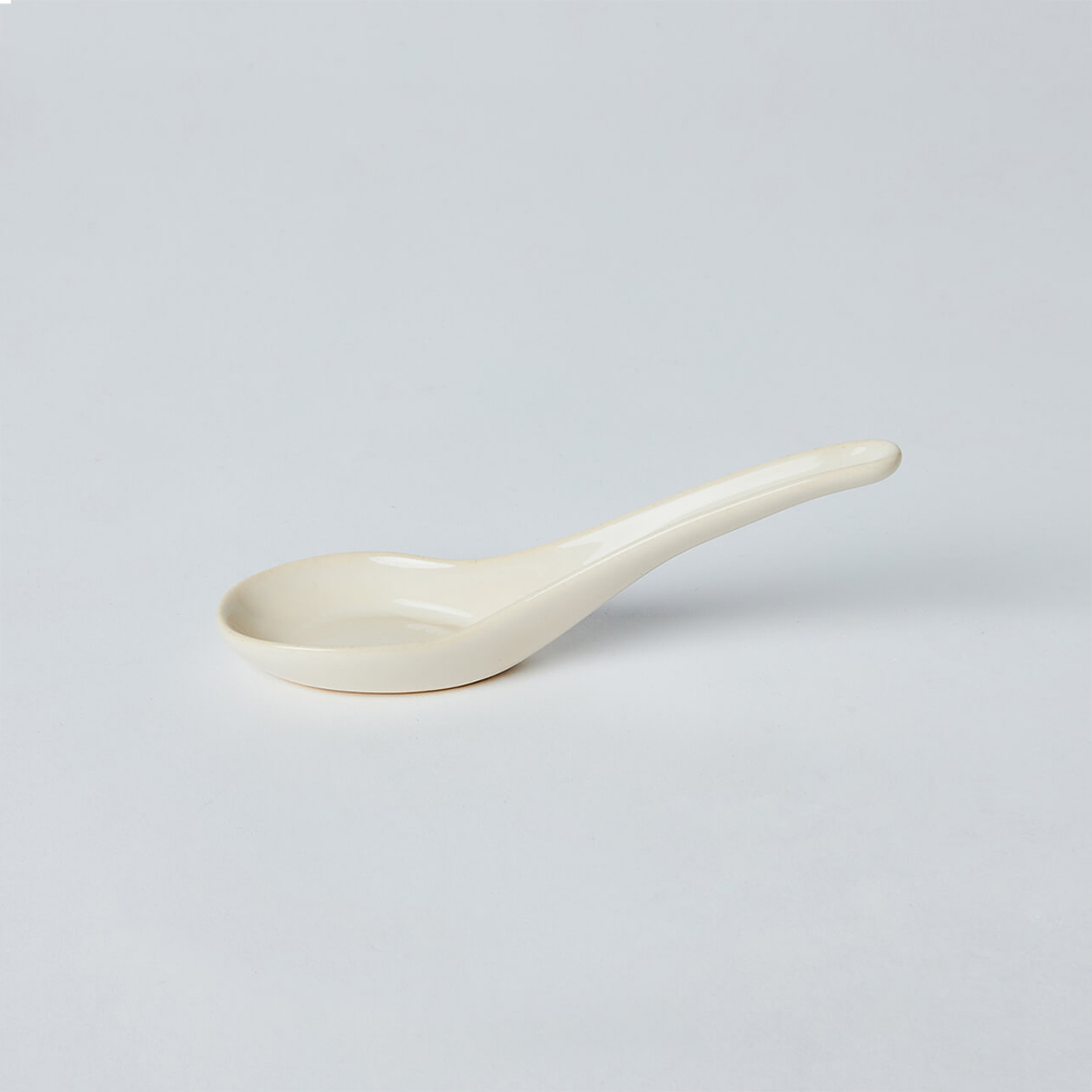 KOGA │ 陶質湯匙 (鶯白)