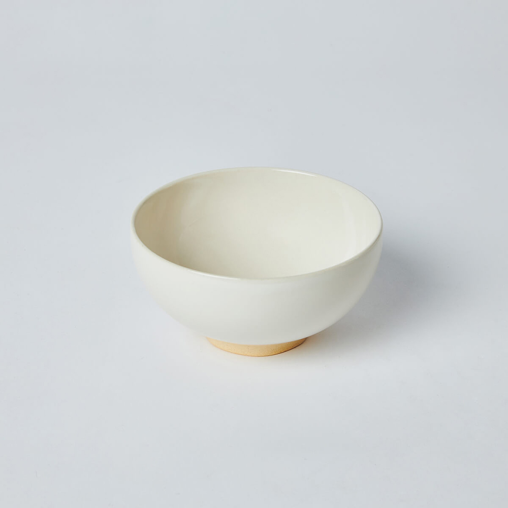 KOGA │ 陶質圓形飯碗 (鶯白)