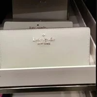 [S] KATE SPADE WLR00145 STACI SAFFIANO LEATHER LG SLIM B WALLET,SAGE BUNDL, 196021116384 (SKS219)