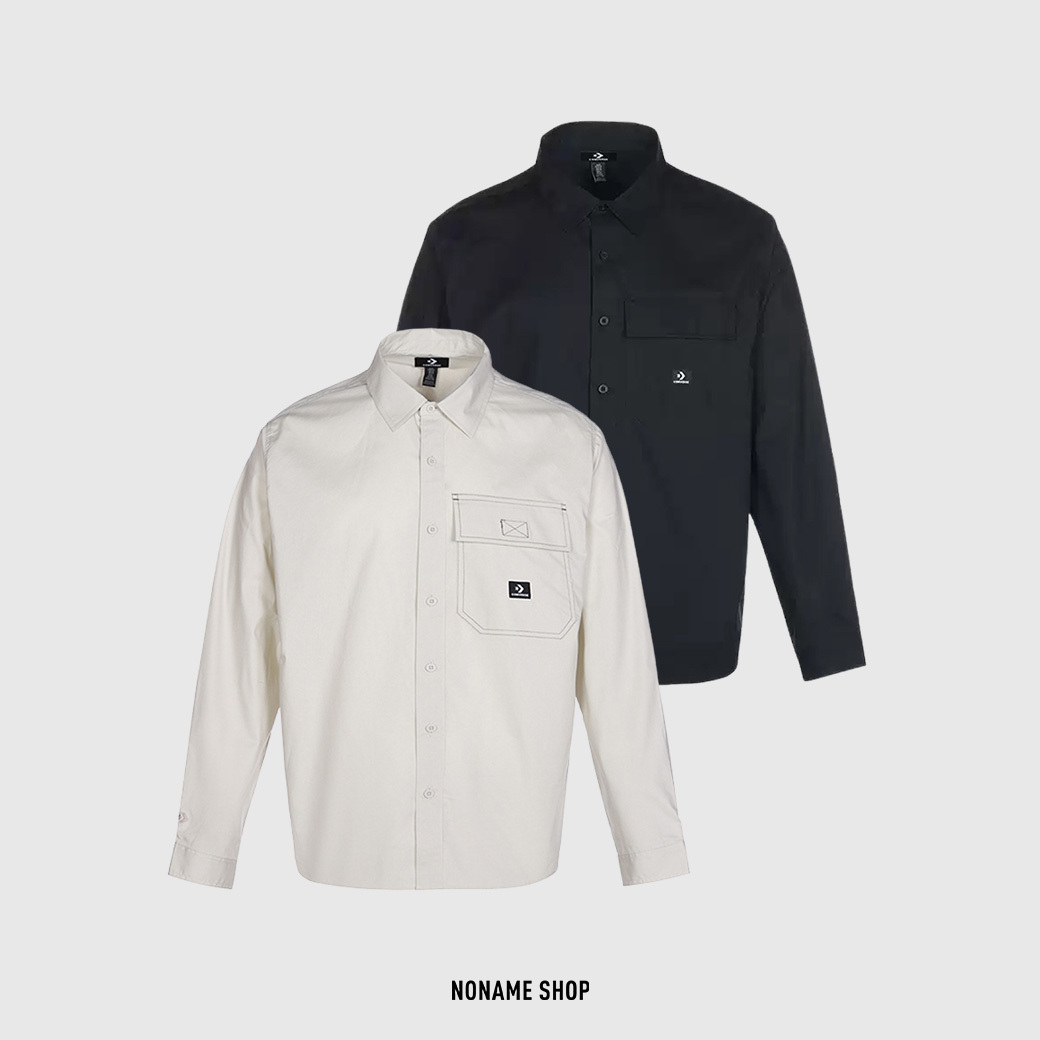 CONVERSE BUTTON 口袋 襯衫 兩色