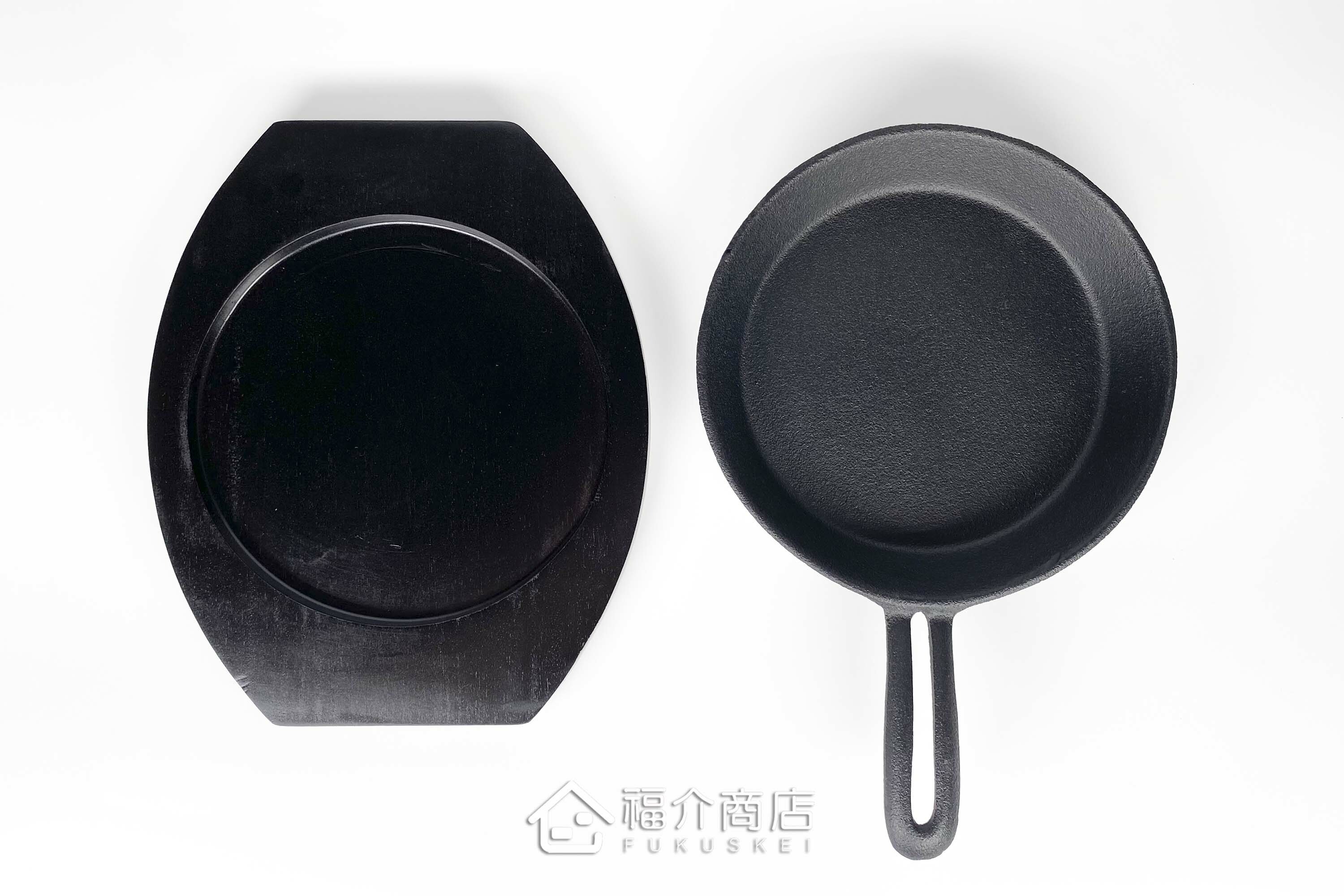 黑色鑄鐵平底鍋