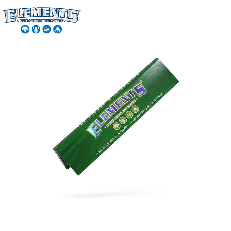 🇪🇸 Elements -（KingSize Slim）Green Rolling Paper 捲煙紙（32入）