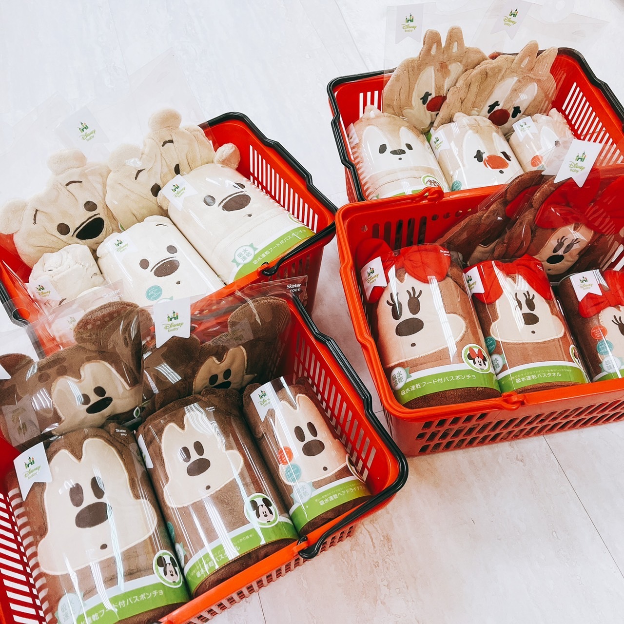 【現貨熱銷】日本迪士尼維尼/米奇/米妮/奇蒂吸水速乾毛巾系列