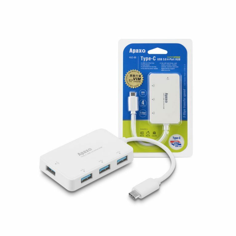 APAXQ - HUC88 Type-C 3.0 纖巧連接盒 (四位)