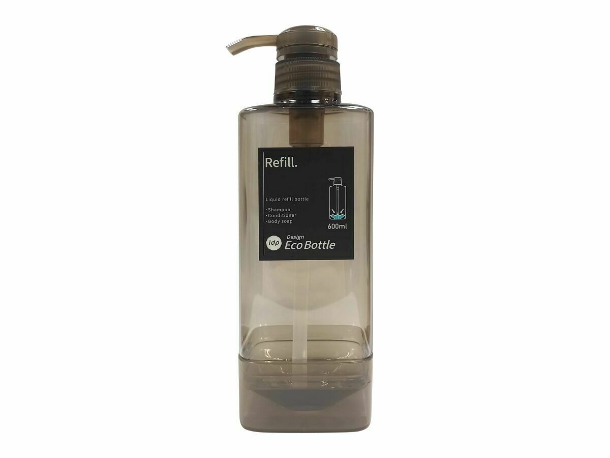 1dp零殘留按壓瓶/方形琥珀色 600ml