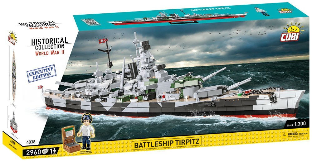 Cobi : WWII War Ship 4838 Battleship Tirpitz(Executive Edition) (2960pcs)